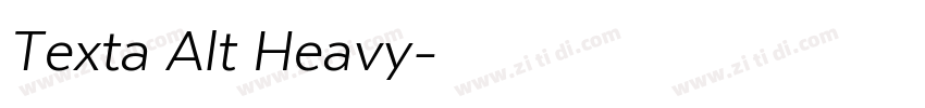 Texta Alt Heavy字体转换